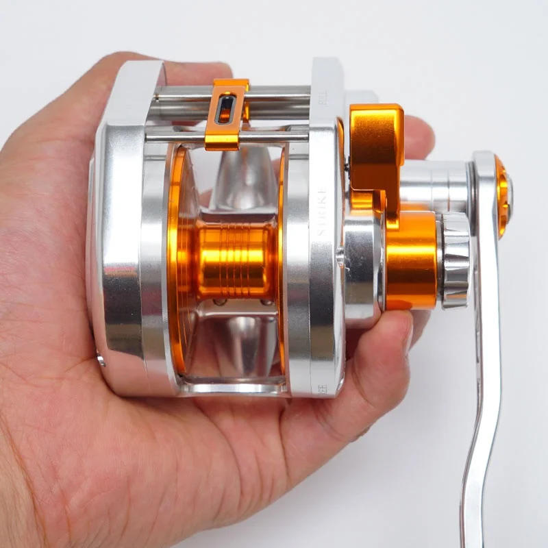LEADDEERS Tinke Slow Jigging Drum Reel 3000 Full Metal Saltwater Resistant High Gear Ratio 25kg Max Drag Offshore Deep Sea Boat