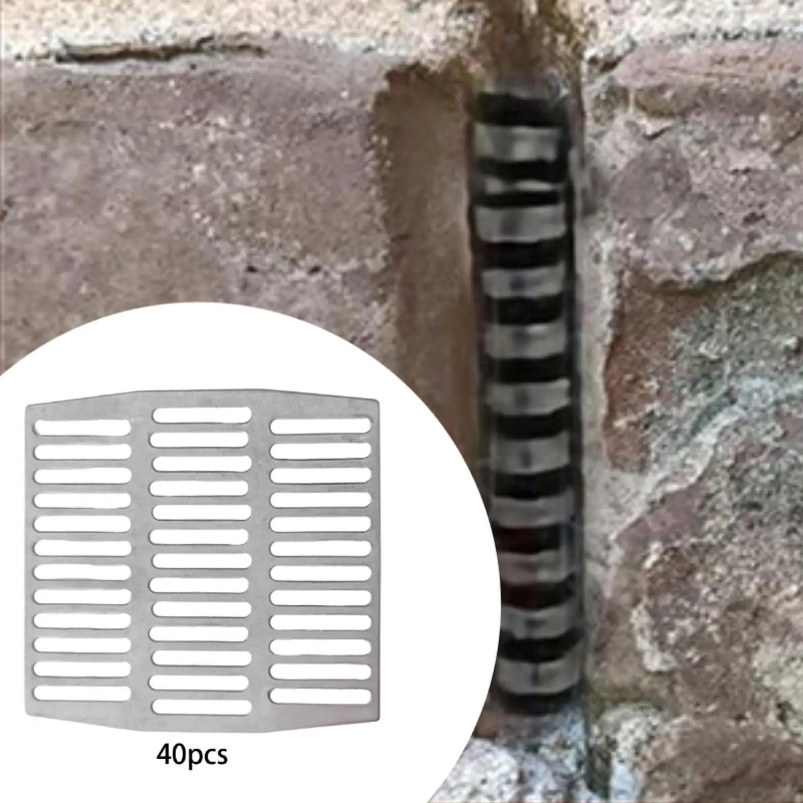 40 個のステンレス鋼レンガウィープホールカバー高性能簡単なインストール