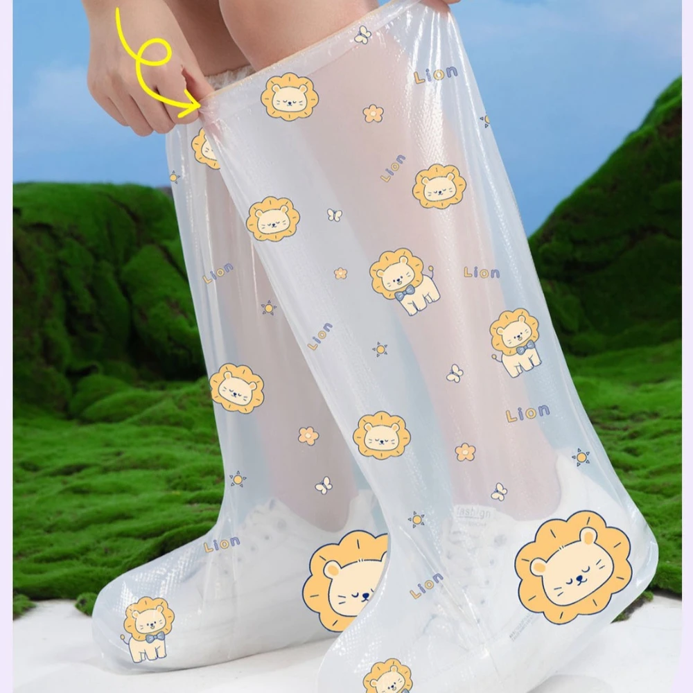 7Pairs Children's Rain Boot Covers:Disposable,Waterproof,Non-Slip,Thickened,Durable,Individually Packaged Portable Foot Covers