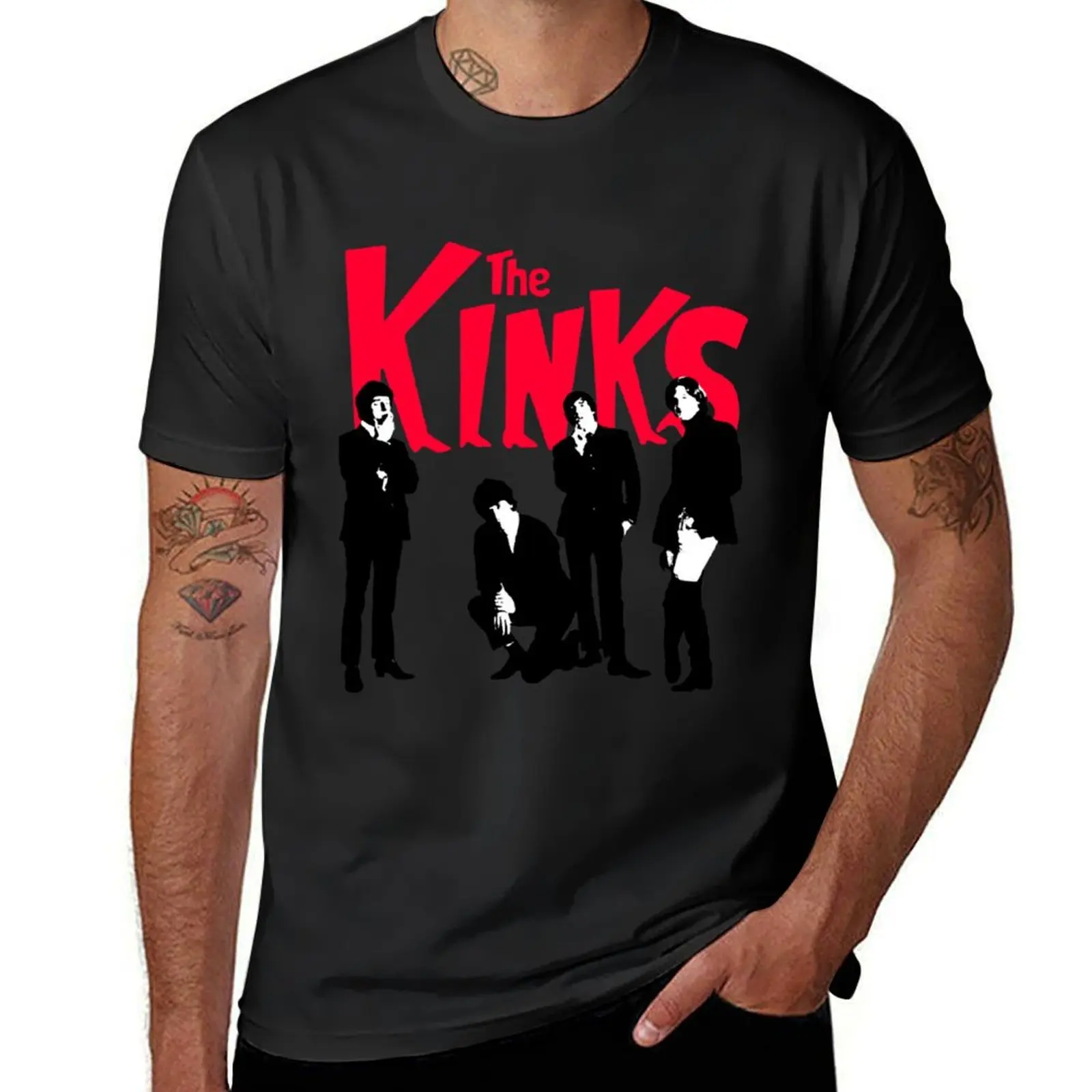 

Rock The Kinks Band Main Members T-Shirt T-shirts man Blouse Anime t-shirt basketball graphic tees t shirt for men