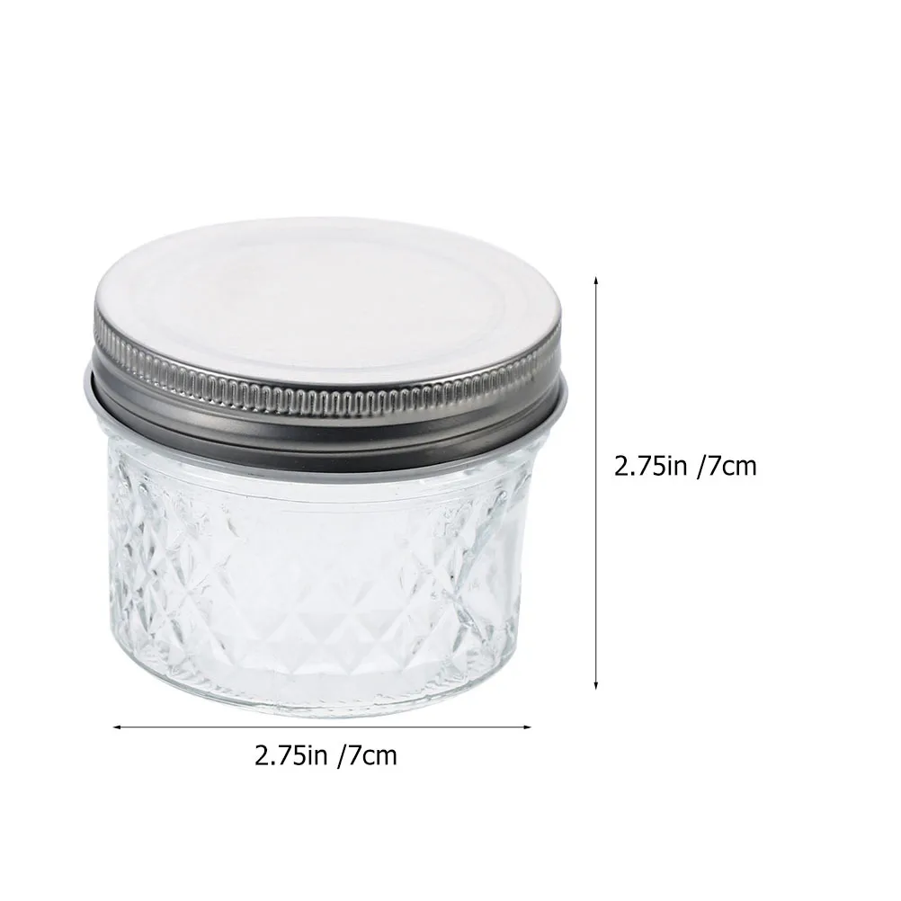 8 pçs frasco selado transparente frascos de mel pequenas garrafas de armazenamento de vidro cozinha recipientes de geléia reutilizáveis guardas frescos