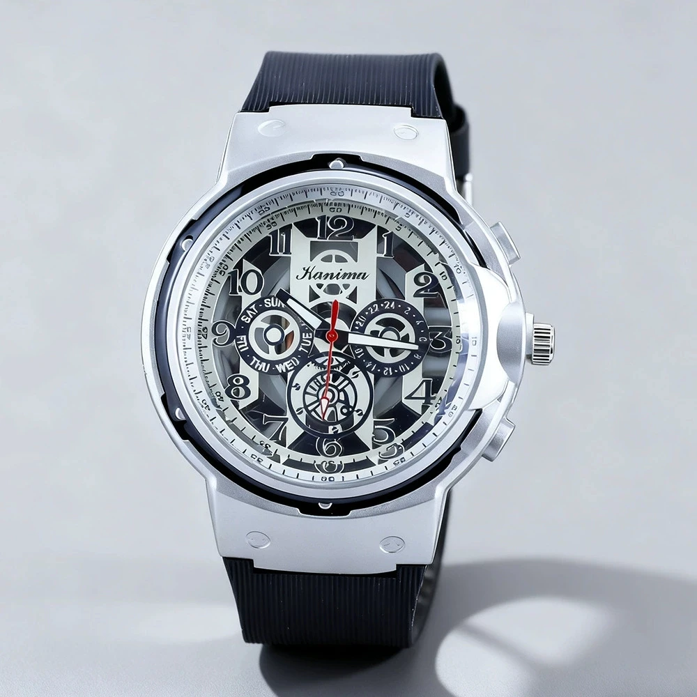 New Fashion Luxury Man Hollow Silicone Watch Men Business Quartz Watches Students Sports Wrist Watches Gifts Clock Reloj Hombre
