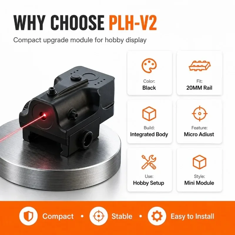 Compact High‑Precision Decorative Indicator Kit, Light‑Weight Red‑beam Unit for Hobby Model Assembly Projects