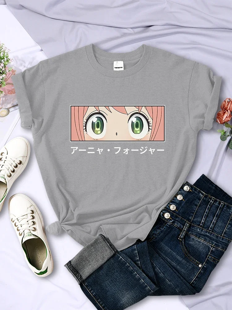 Japanese Anime Spy X Family Anya Forger Graphic Print Shirt Streetwear Women Fashion Short Sleeve Unisex Teen Girl 3-14y T Shirt