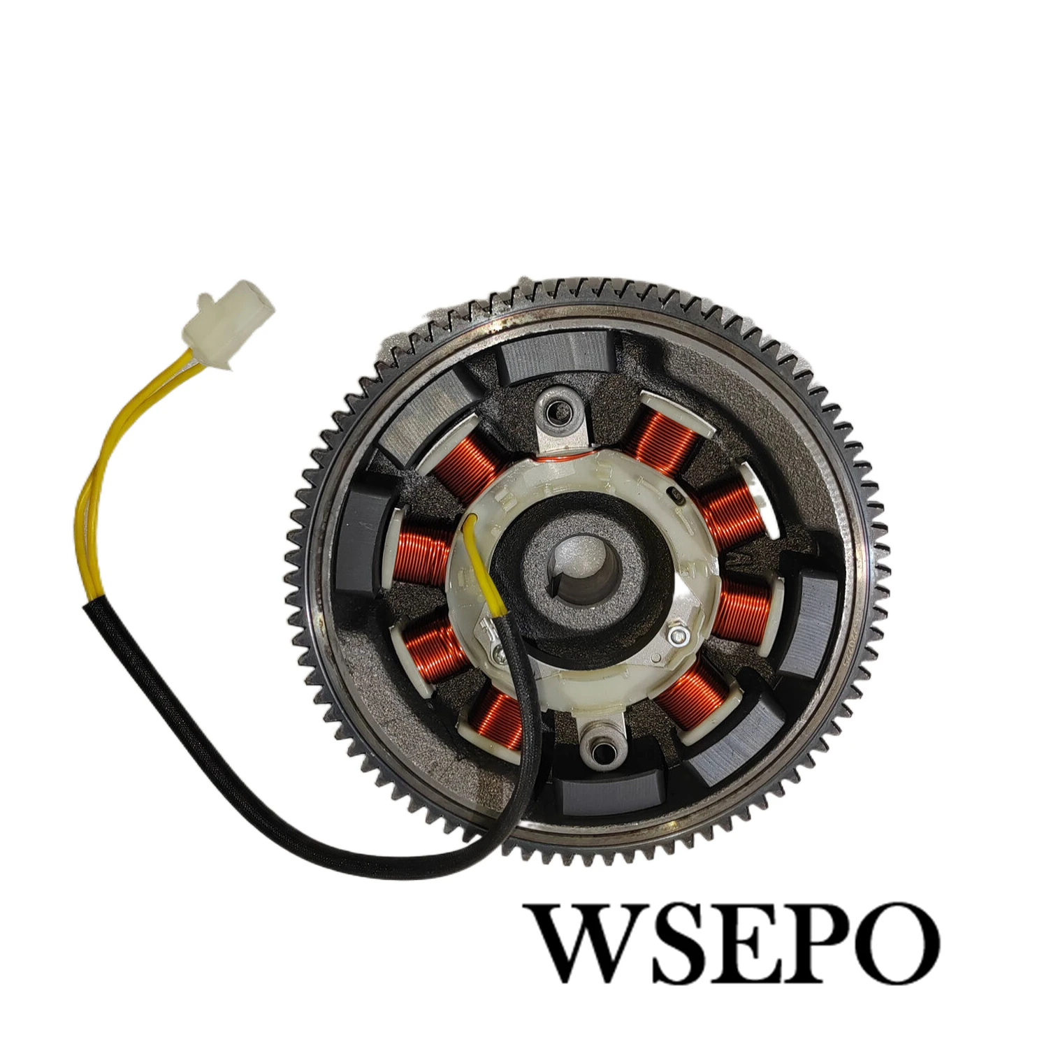 Flywheel With 6 Inner Magnets and 8 Pole 11A Stator Kit Fits GX200 Clone 196cc 212cc Non Hemi  Engine For Charging / Lighting