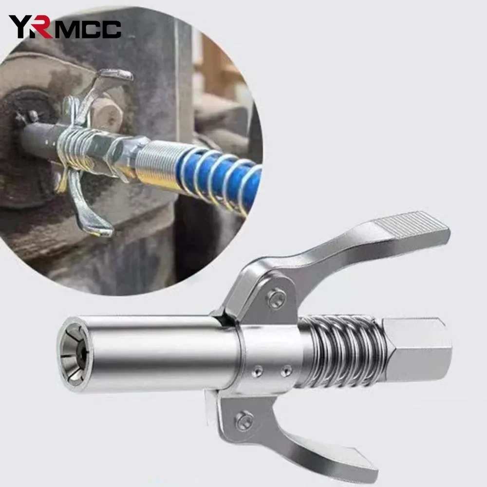 Grease Gun Coupler Wholesale 10000PSI Heavy-Duty Quick Release Oil Grease Coupler 2 Press Oil Pump Oil Injection Nozzles 5/15PCS