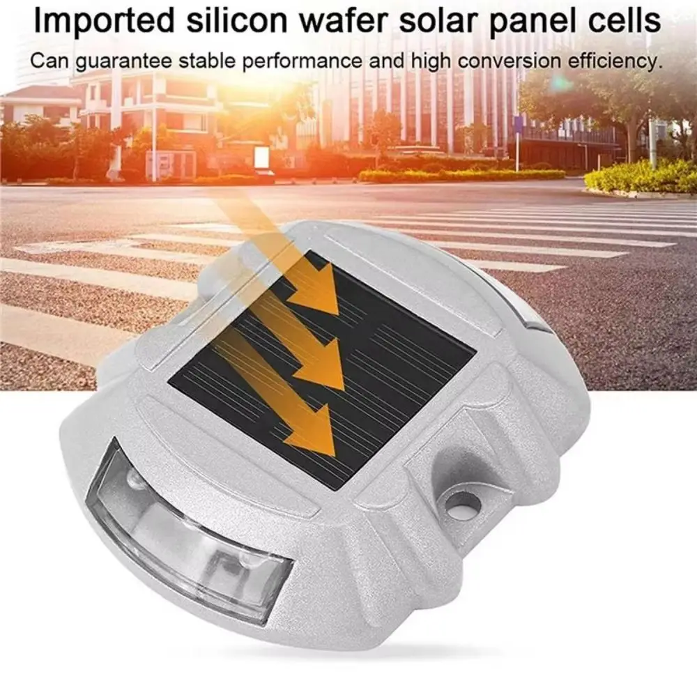 Smart Solar Road Stud Reusable Solar Powered Driveway Light Pressure Resistance Durable Solar Pathway Light Driveway