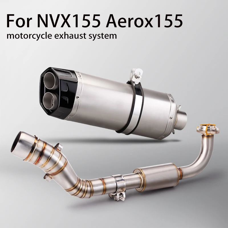 Motorcycle Exhaust Pipe Exhaust Middle Silp On Pipe Front Pipe For AEROX 125 155 NVX 155 2016 2017 2018