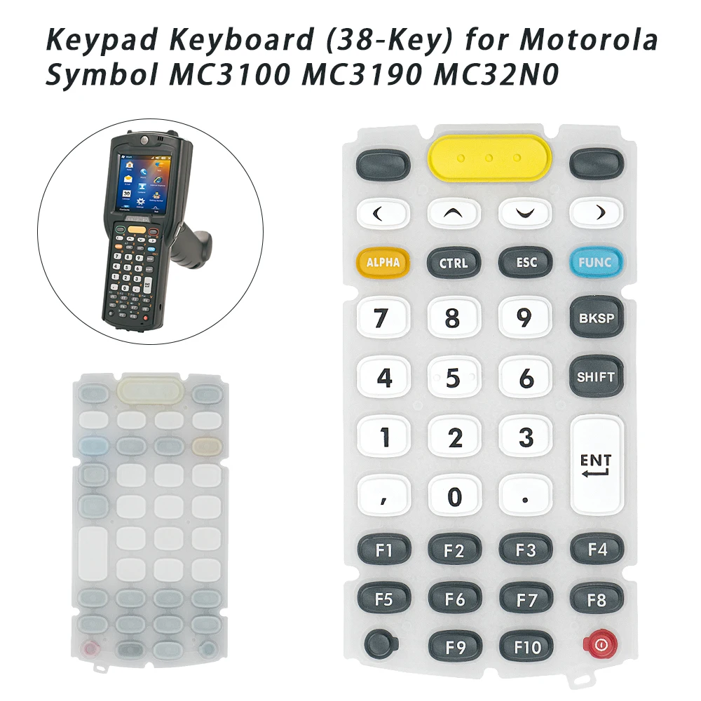 38-Key Keypad Keyboard for Zebra Motorola Symbol MC3190-G MC3190-R MC3190-S
