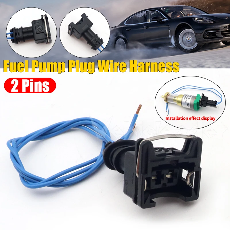 

2 Pin 10.43Inch Car Heater Fuel Pump Plug Wire Harness Connector Fit For Webasto Eberspacher Air Diesel Heater Accessories