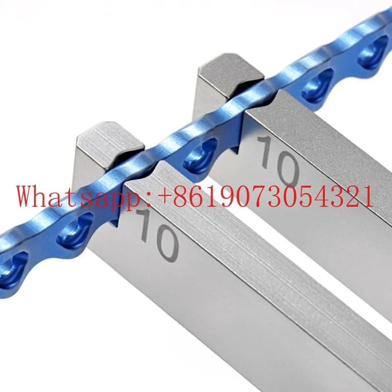 

Ортопедический инструмент для мелких животных ALPS Titanium Super Locking Straight Bone Plate, чистый титан