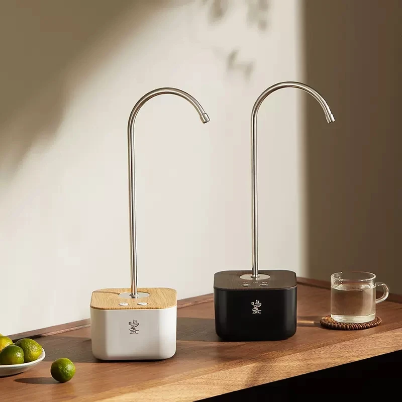 เครื่องจ่ายน้ําอัจฉริยะ USB ไฟฟ้าปั๊มน้ําขวด 2 เกียร์เชิงปริมาณถังขวดไร้สายปั๊ม 2000mAh