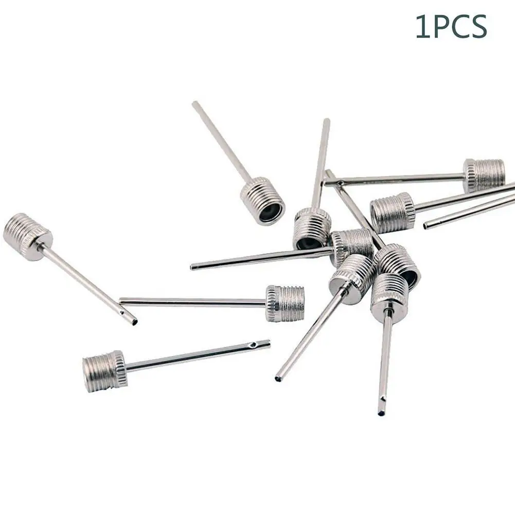 Stuks Bal Air Needle Rvs Pump Pin Basketball Opblazen Needle Voetbal Inflatable Valve Adapters Nozzle