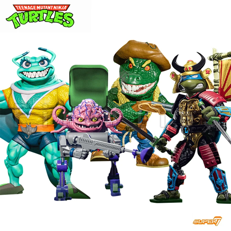 

7inches Super7 Turtles Action Figure Wave 5 Ultimates Anime Movie Model For Gift Free Shipping