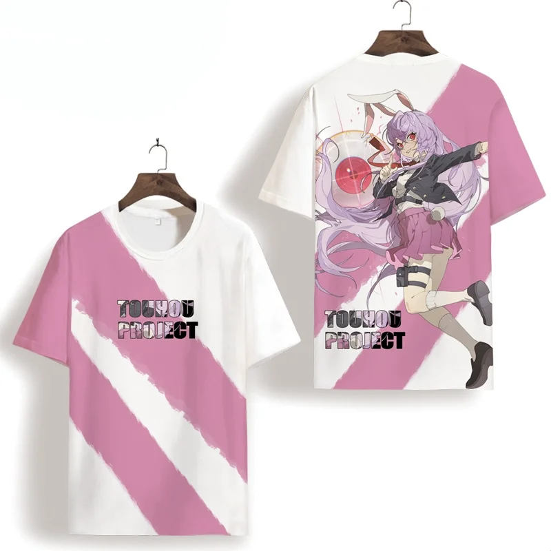 كيريسامي ماريسا توهو مشروع تأثيري تي شيرت شعبية ثلاثية الأبعاد طباعة الاطفال أنيمي تيز الصيف الرجال النساء Harajuku قصيرة الأكمام Y2k القمم