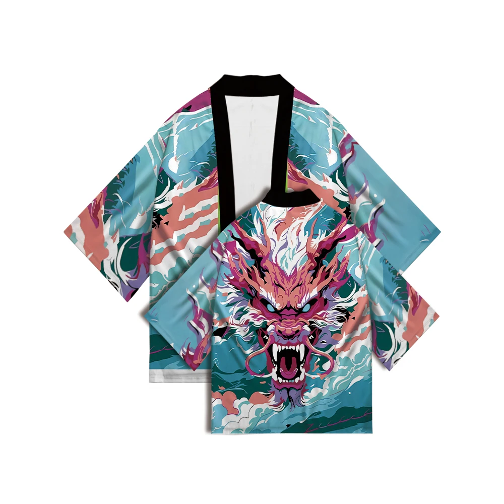 Traditional Japanese kimono cardigan kimono 2024 kimono yukata haori belt shirt streetwear