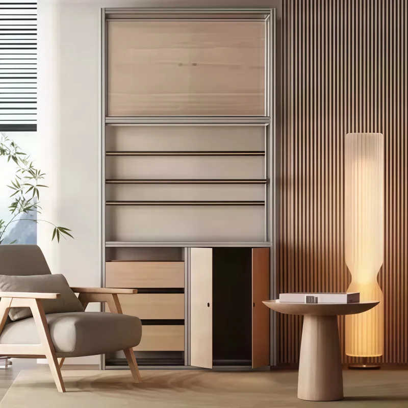 Birch Display Cabinet Simple Modern Household Multi-layer Display Locker