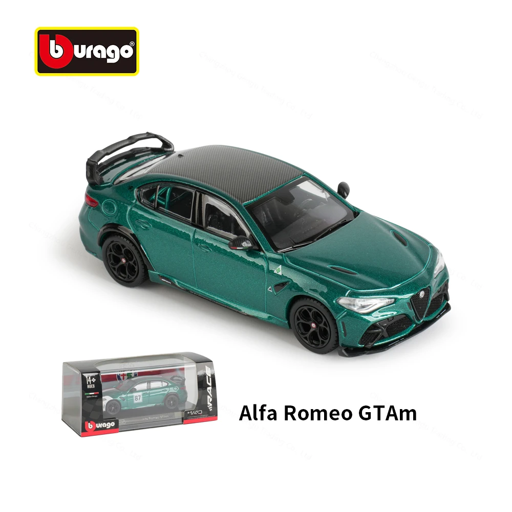 Bburago 1:43 Alfa Romeo GTAm Static Die Cast Vehicles Collectible Model Racing Car Toys