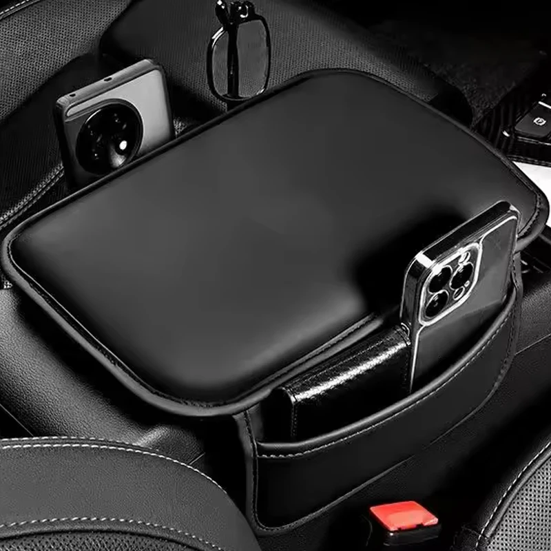 Car Armrest Pad - Elevates and Extends for Comfort, Soft Central Pillowcase, Easy to Install, Universal Fit for All Seasons