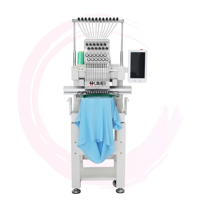 One head sequins embroidery machine touch screen operation digital embroidery machine