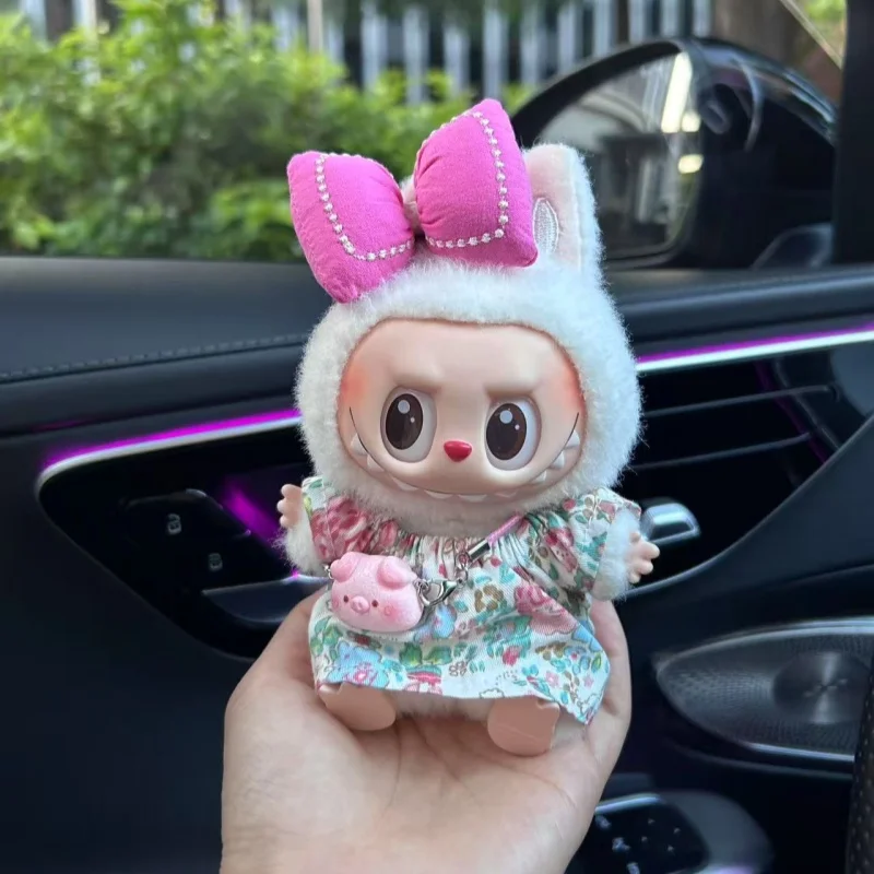 ใหม่ตุ๊กตาเสื้อผ้าสําหรับ Labubu เสื้อผ้าชุด 10-17 ซม.เสื้อผ้าตุ๊กตา DIY อุปกรณ์เสริมการฝึกอบรมนั่งปาร์ตี้เกมของขวัญ