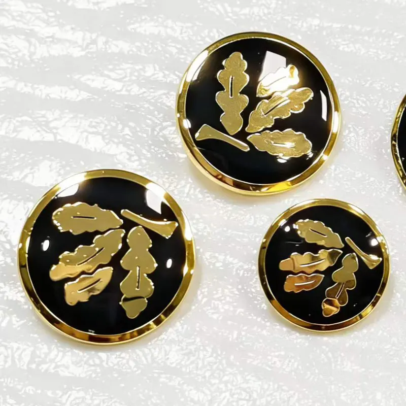 10 Stück 15/20mm Gold Metallknöpfe für Damenbekleidung, Manschetten, Ausschnitte, DIY Nähen, Handarbeit, Accessoires, Nähknöpfe – Detail 3
