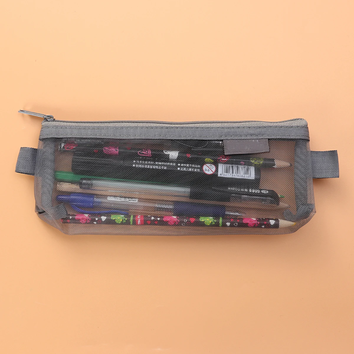 

3 Pcs Mesh Zipper Pencil Case Transparent Organizer Documents Bag Storage Travel Holder Multipurpose Paper Pouches File