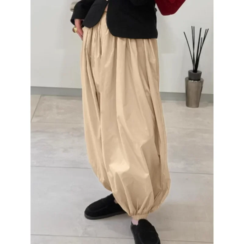 Fashion Hip-Hop Casual Harem Pants Spring And Women Street Dance Personal Y2k Balloon Puffy Sensory Cotton Elastic Pants