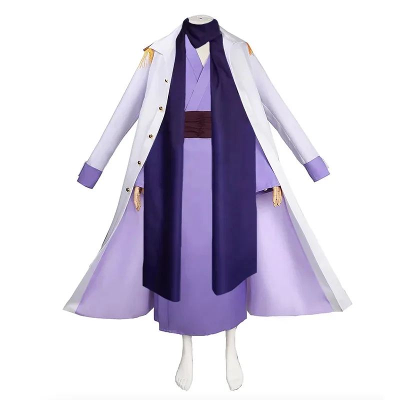 

Fujitora Issho Cosplay Costume Admiral Fujitora Uniform Marine Trench Custom Made Any Size