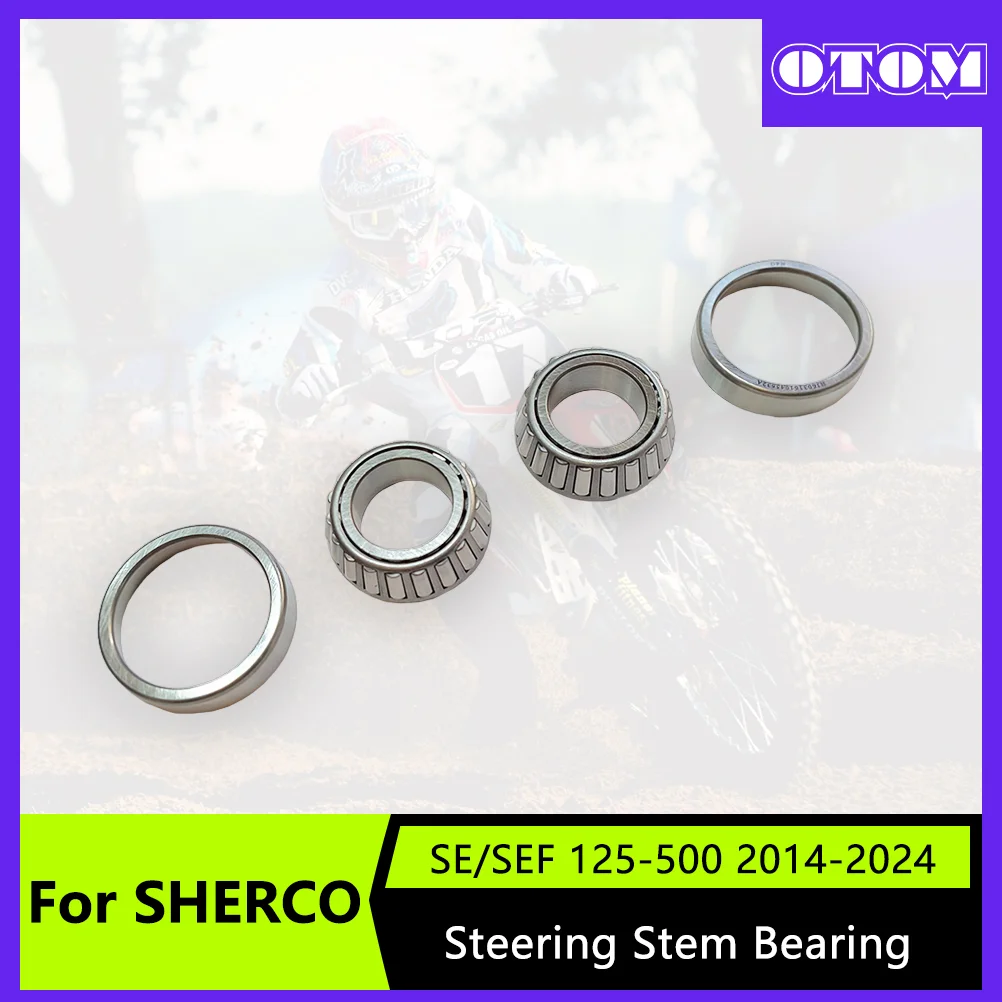 OTOM-Kit de rodamiento de vástago de dirección de motocicleta, rodamiento de columna de dirección para Sherco SE SEF 125 250 300 450 500 2014-2024