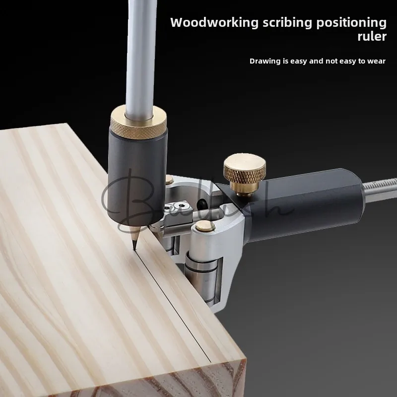 Woodworking scribing arc scribing dual-purpose line drawing artifact parallel multi-function tool