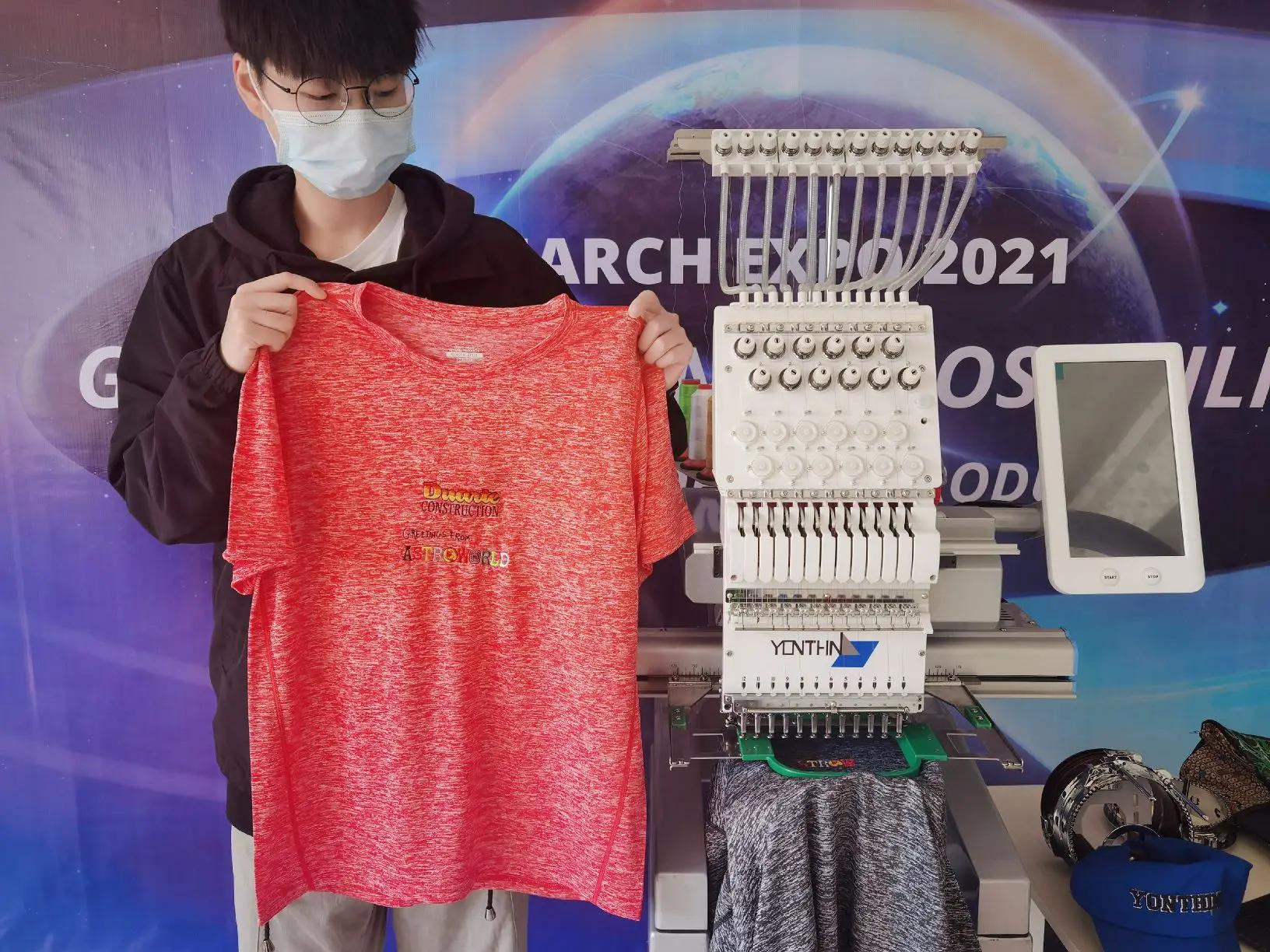 Embroidery Machine Yonthin 12/15 Needles Single Head Mini Computer Digital Computerized Prices Multi Functional