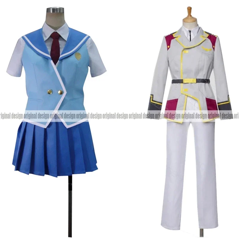 

Buddy Complex Aoba Watase Hina Yumihara Hina Ryazan Clothing Cosplay Costume,Customized Accepted