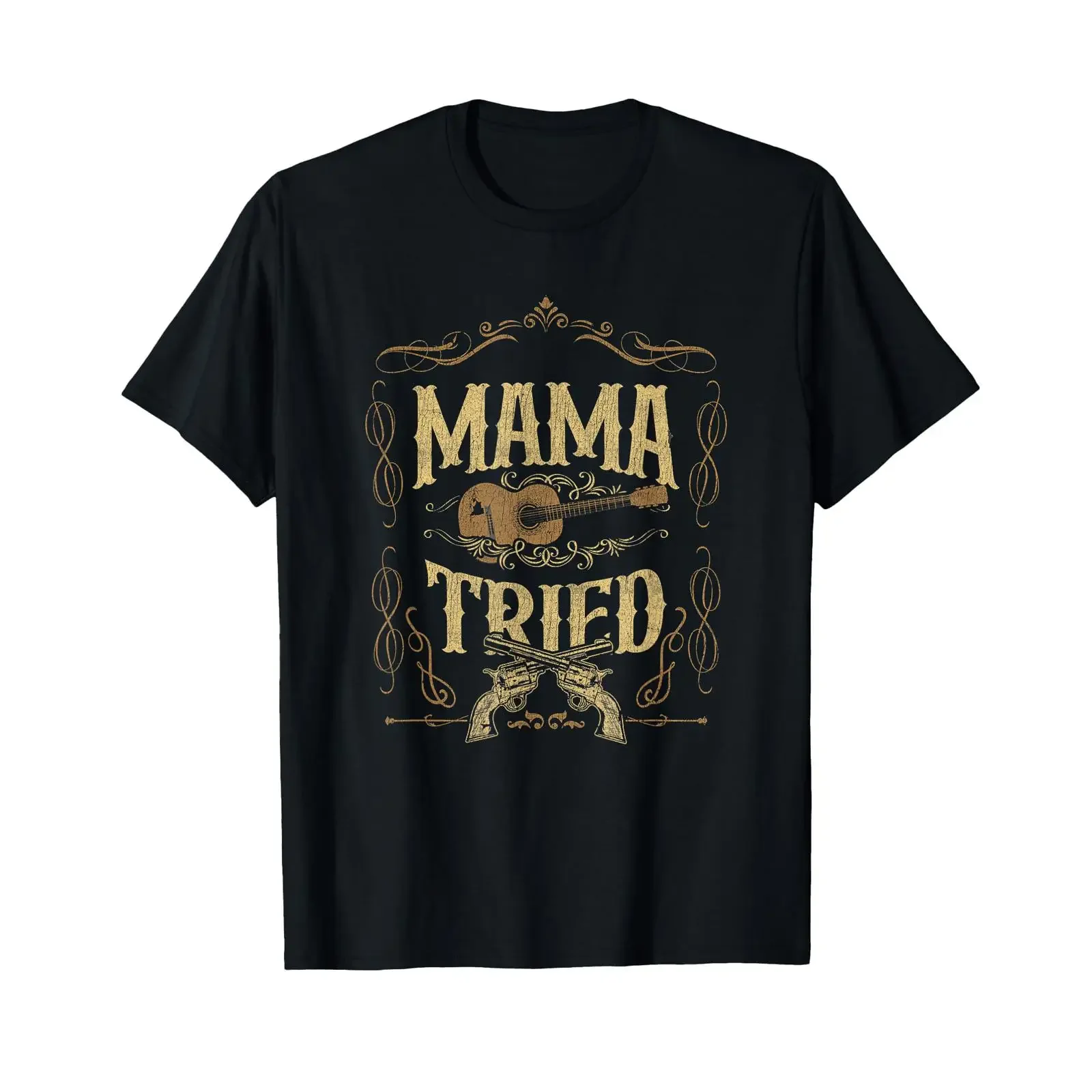 Mama Tried Renegade Outlaw Music Lovers Country T Shirt vintage Washed Unisex Top For Everyday Wear homme Comfortable Stretched