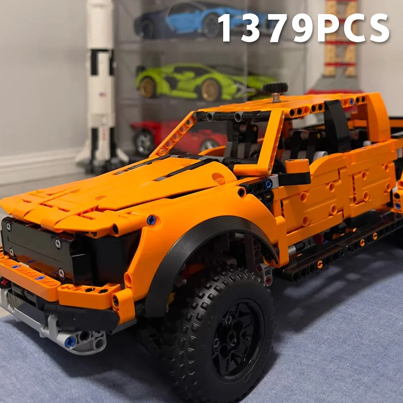 

Pickup off-road vehicle 42126 building block assembly model F-150 car boy home decoration ornament toy party birthday gift