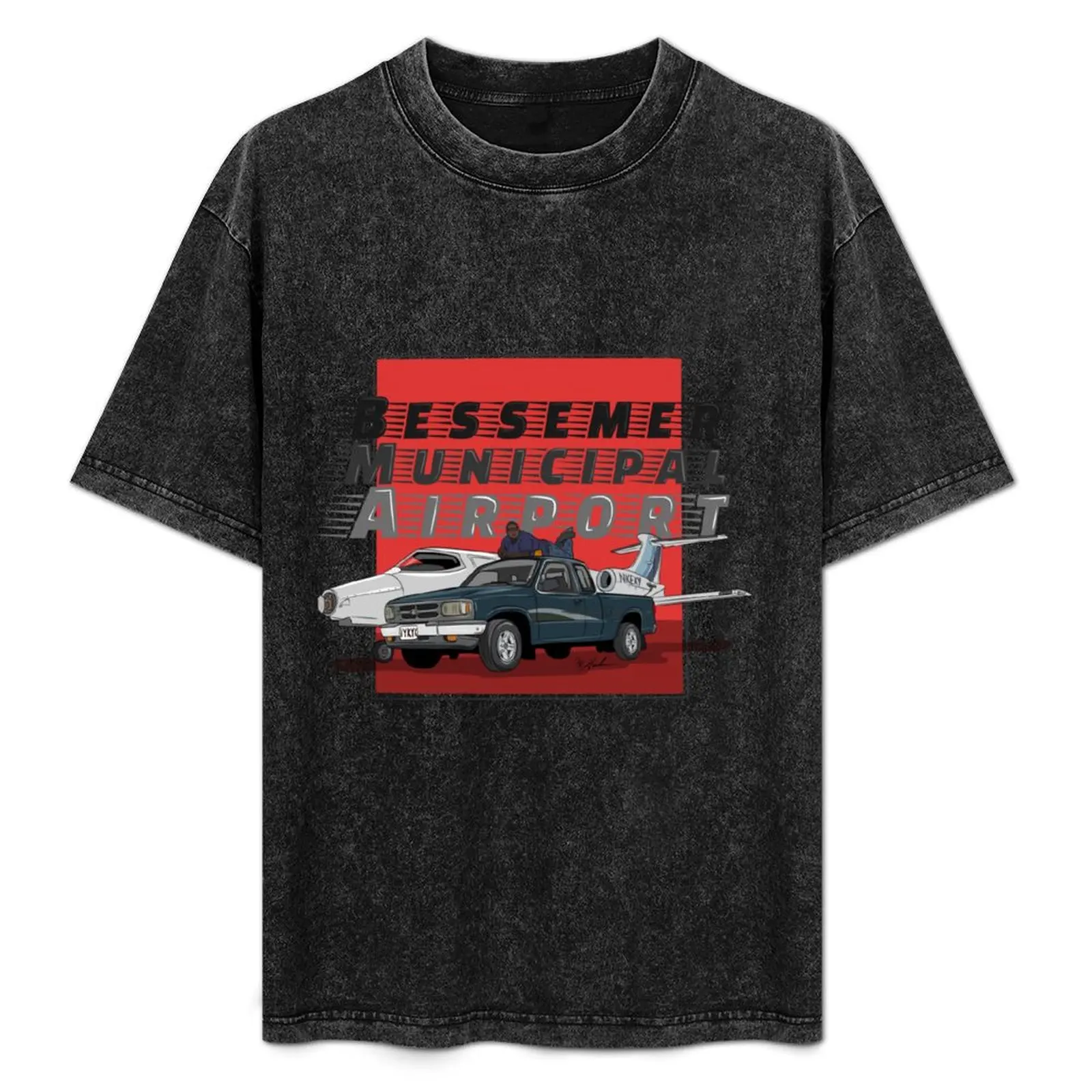 Camiseta Bessemer airport keky, camiseta básica de manga corta que combina con todo