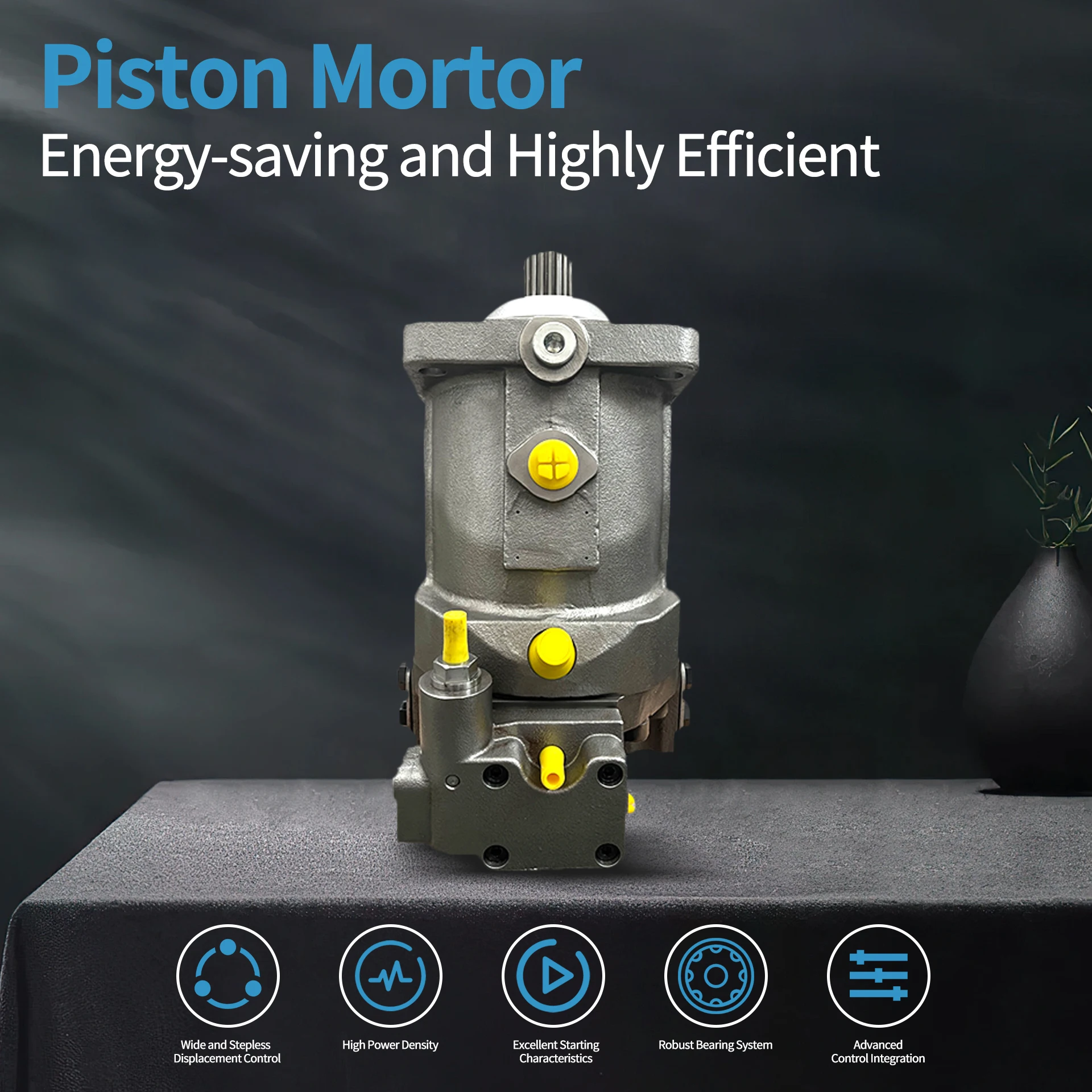 Prance AA6VM 28 55 80 107 140 160 200 250 355 500 1000cc Piston Motor Electronic Controls 450 Bar Pressure 8000 RPM CE Certified