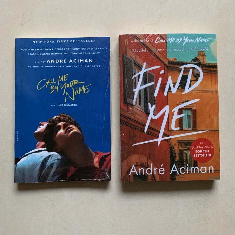 2 Books Call Me By Your Name,Find Me A Novel By Andre Aciman New York Times Bestseller Story Book