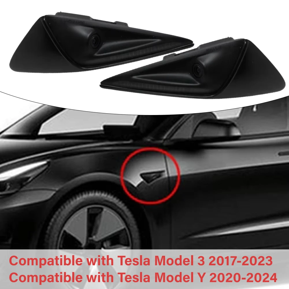 Car Turn Signal Camera Left Right Side Fender Camera For Tesla Model 3 2017-2023 Model Y 2020-2024 1125107-05-J 1125107-50-G