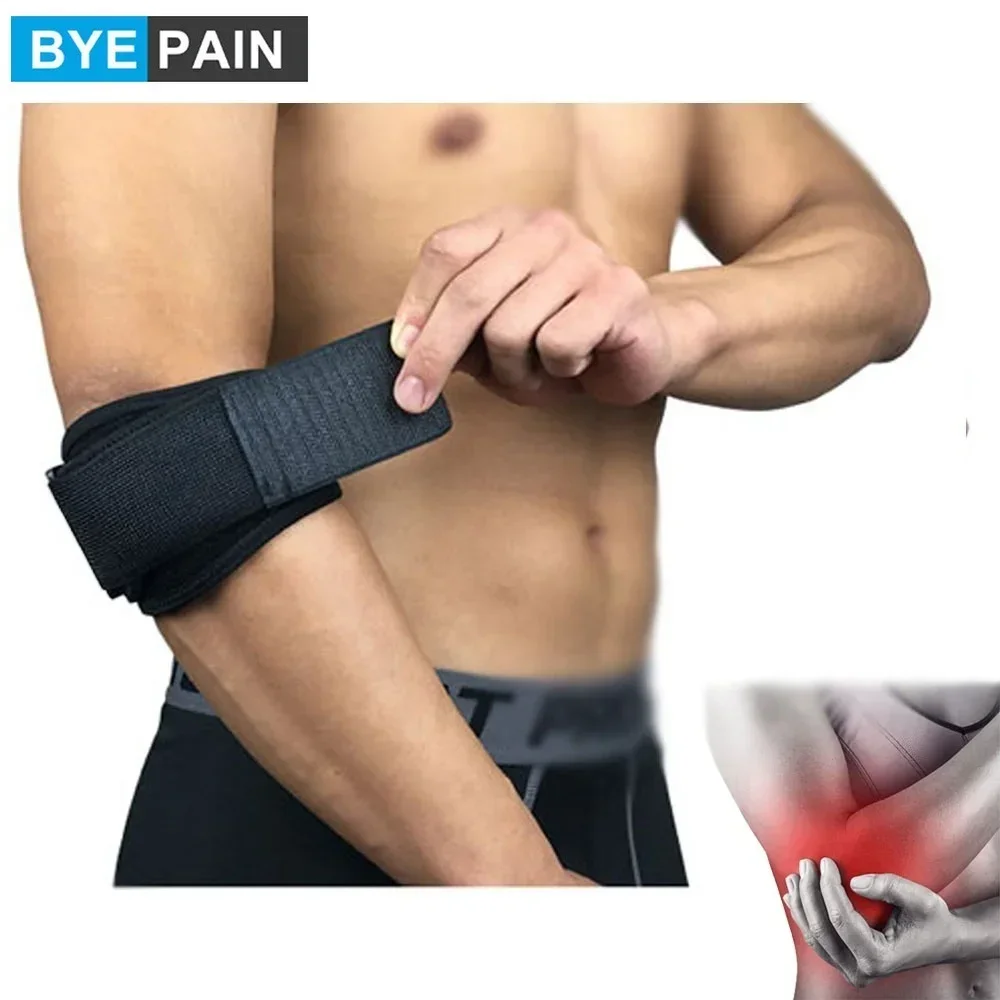 

1 шт. BYEPAIN Теннисный налокотник для Tendonitis-с компрессионной подушечкой для тенниса и Гольфиста налокотный ремешок-снимает боль в предплечье