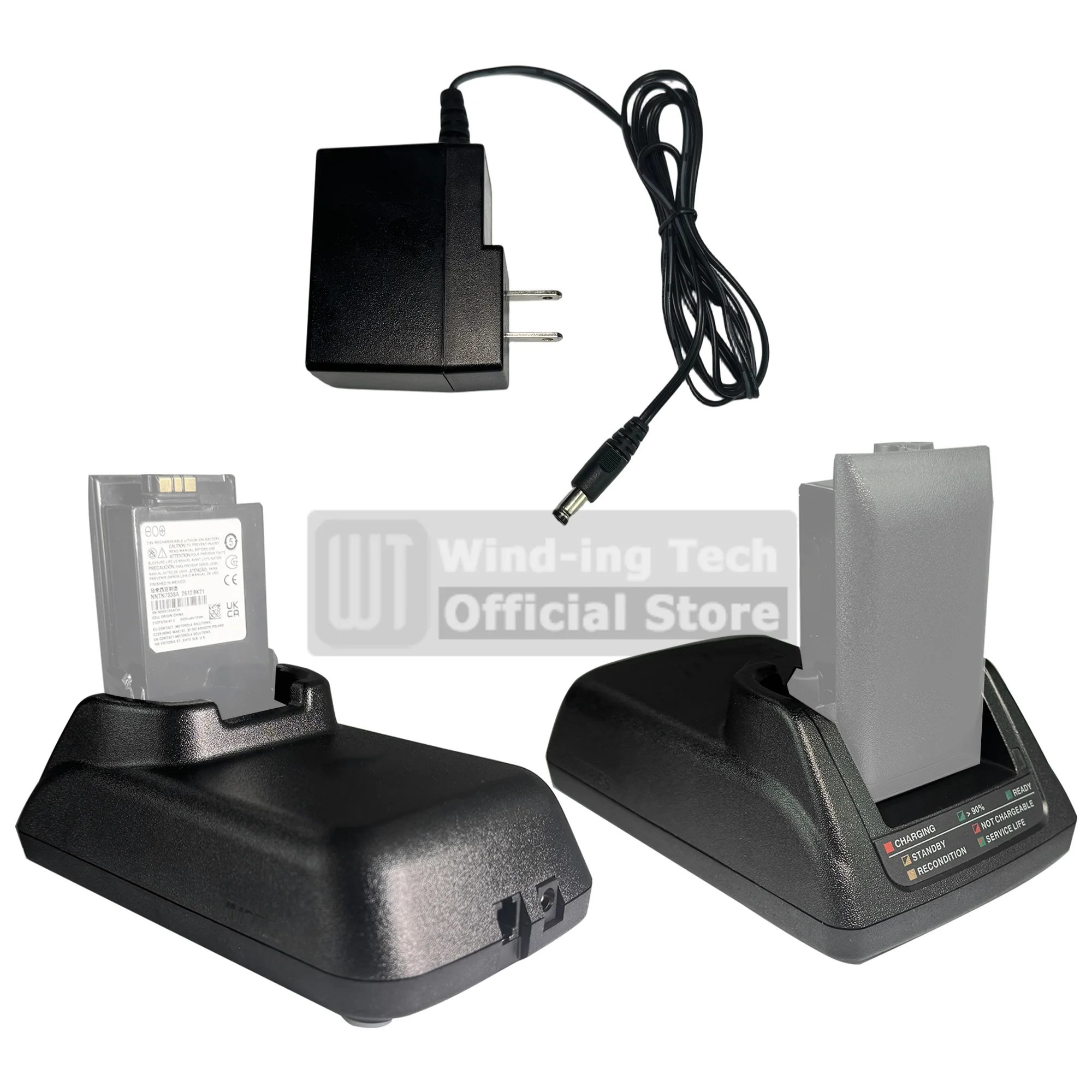 NNTN7079A Desktop Charger Base NNTN7079A NNTN7038 NNTN7033 Battery Charging Dock Compatible with APX6000 APX8000 APX7000XE Radio - view 3