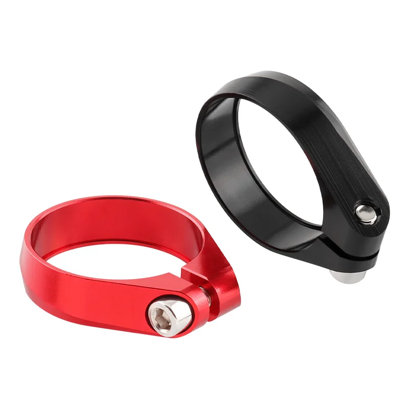 MUQZI Bicycle Seatpost Clamp 34.9mm Ultralight Aluminum Alloy Seat Tube Clip MTB Road Fixed Gear Bike Cycling Parts