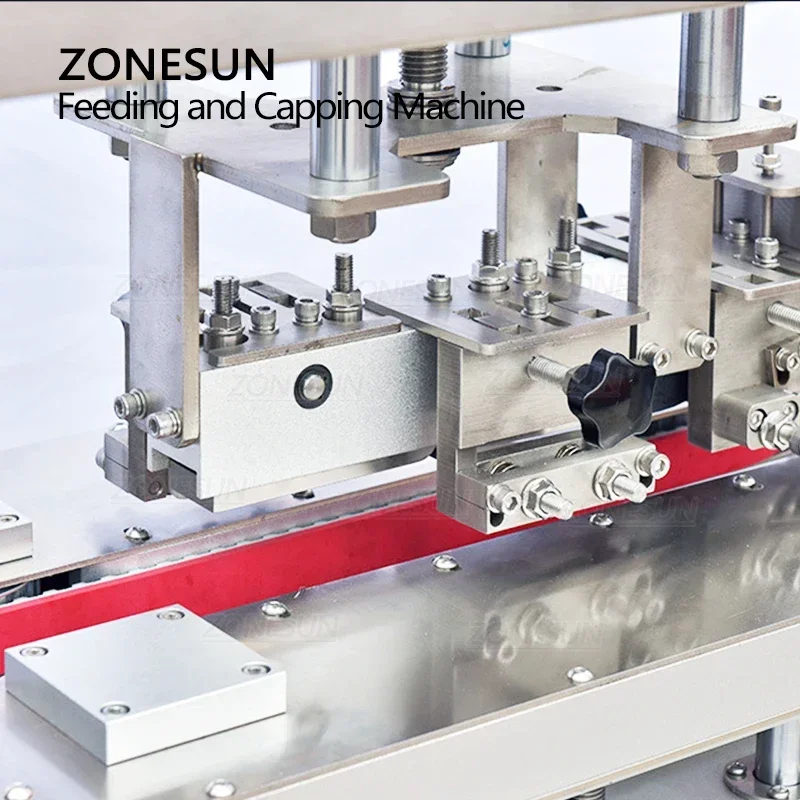 ZONESUN ZS-XGVS1 Automatic Vacuum Capping Machine Jar Bottle Capper With Cap Feeder Packaging Line