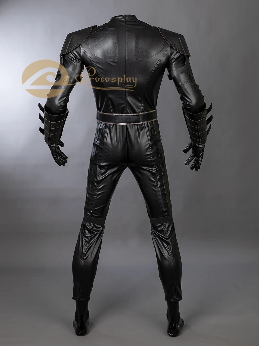 Bruce Wayne Cosplay Costume Black Jumpsuit Cloak Headgear Men Halloween Outfits C07967