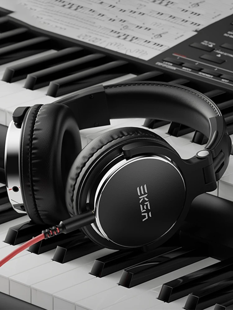 OneOdio EKSA P100 – przewodowe słuchawki HiFi do studia, z wtyczką 3,5/6,35 mm, profesjonalne słuchawki monitorujące Hi-Res z mikrofonem, przeznaczone do gry na gitarze. — zdjęcie produktu 7