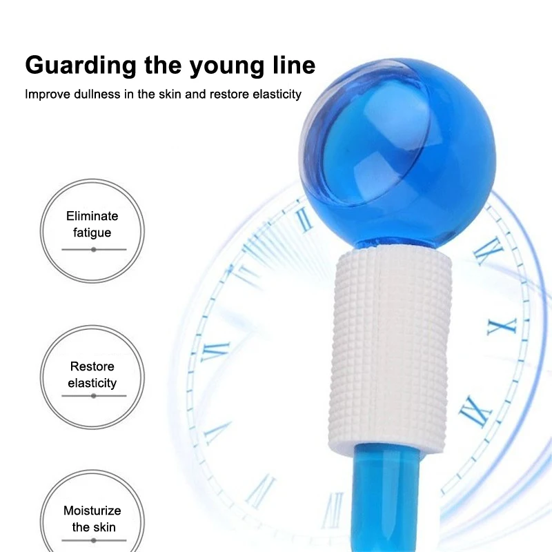 ลูกกลิ้งหน้า 1 ชิ้น กระชับผิว ลดรอยแดง ผ่อนคลาย ลดเลือนริ้วรอย ลูกกลิ้งน้ำแข็ง นวดหน้า อุปกรณ์ดูแลผิว