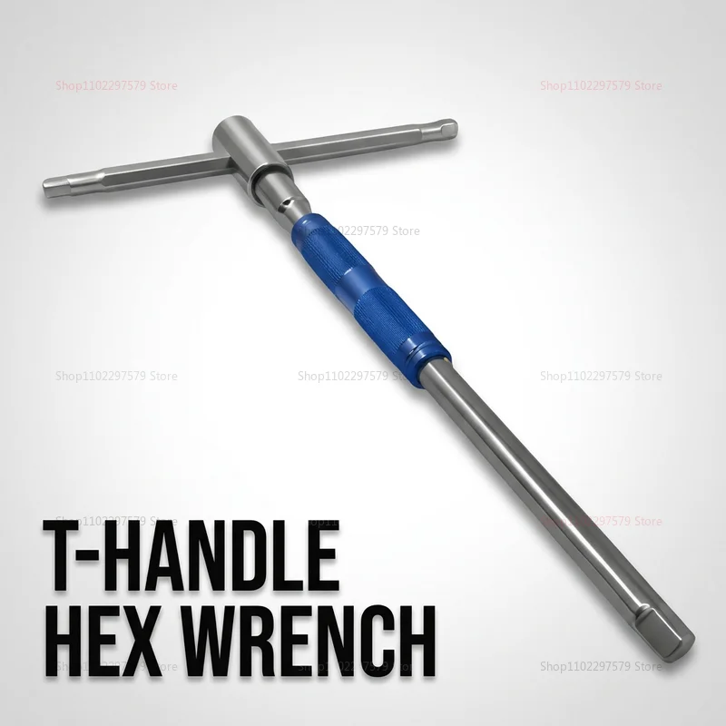 T Handle Extension Rod Hex Allen Wrench for Key Spanner T-Type Socket Repair Sleeve Automotive Garage Tool for Mechanical Repair