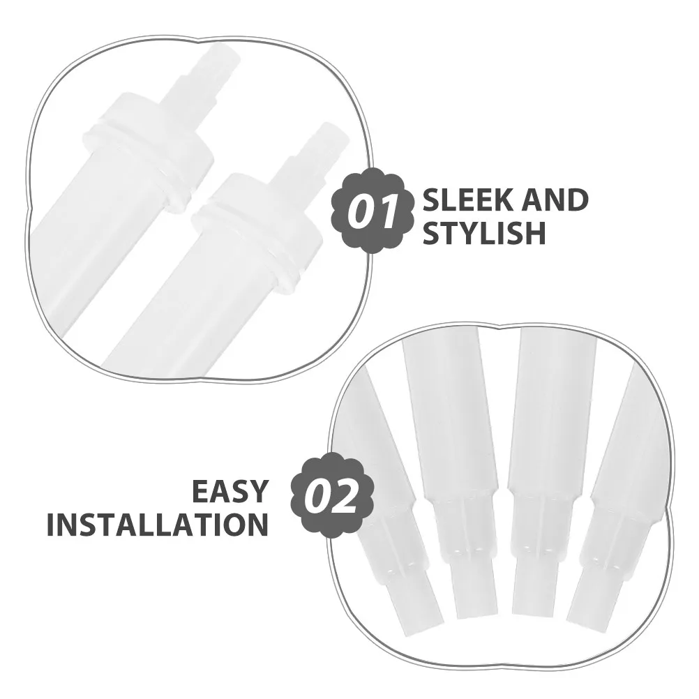 8Pcs Plastic Soap Dispenser Pump Press Replacement for Kitchen Bathroom Hand Soap Shampoo Lotion Conditioner Bottle Press Pump