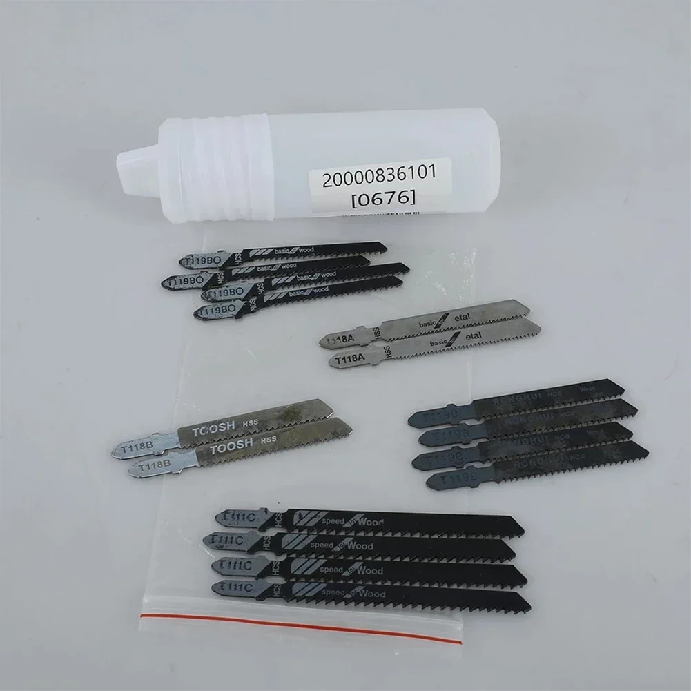 Professional Cutting Tools 16pcs JigSaw Blades Set Metal For Wood Assorted Blades For For Wood Plastic MetalCutting