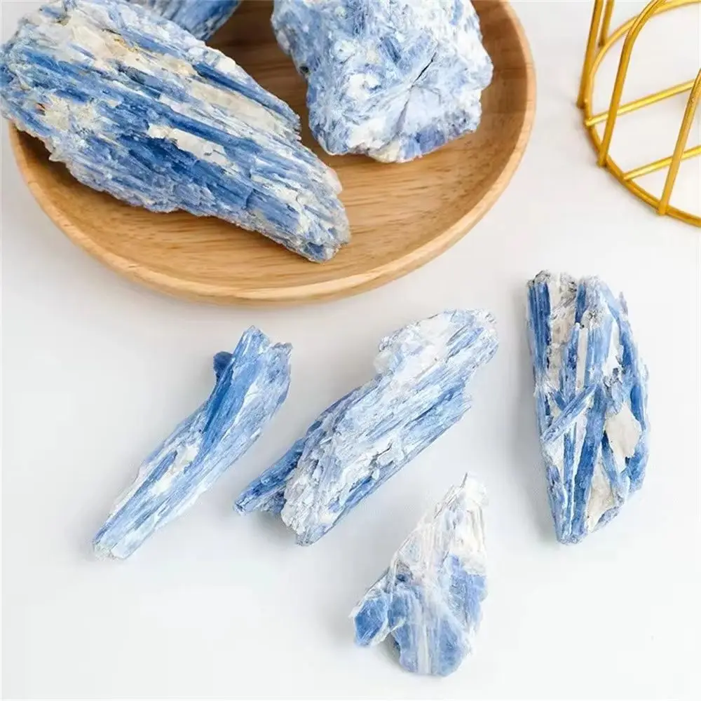 Natural Kyanite Rough Gem Stone Rare Blue Crystal Mineral Specimen Healing Rock Home Decoration